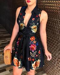 05 black floral dress