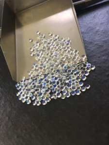 Piedra Lunar Arcoíris Natural de 2.5 mm, 0.0925 Ct, Calidad AAA, Corte Brillante Redondo con Relleno de Fractura, para Joyería - Product Image 2