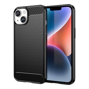 Per Apple <span class=keywords><strong>iPhone</strong></span> <span class=keywords><strong>14</strong></span> <span class=keywords><strong>Plus</strong></span> <span class=keywords><strong>nero</strong></span> Anti-impronte digitali spazzolato custodia del telefono per <span class=keywords><strong>iPhone</strong></span> <span class=keywords><strong>14</strong></span> morbido 1.8mm TPU guscio del telefono per <span class=keywords><strong>iPhone</strong></span> 13 12 11 - Product Image 1