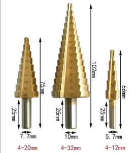 HSSTitanium Plating 4-20 Mm <b>Step</b> <b>Drill</b> Bit for Metal Use HS-BT03 Hs-bt03 <b>Drills</b> Bit - Product Image 2