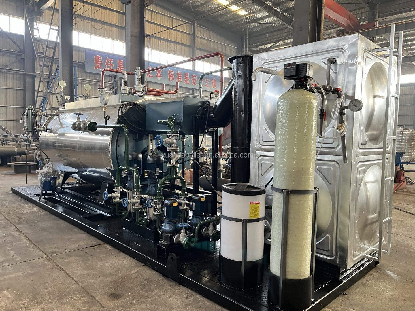 1500 Kg Ton Natural Gas Steam Boiler for Washing Plant