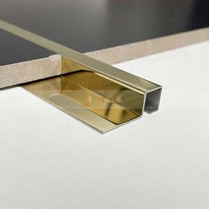 Bordure décorative murale en métal inoxydable pour appartement - Étanche et durable - Product Image 6