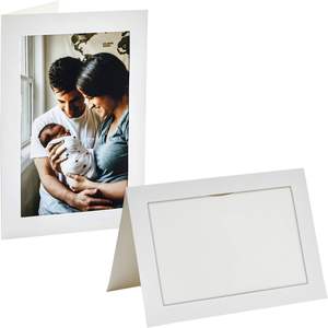 Cartes porte-photos personnalisées avec enveloppes assorties, support pliable pour photos, ensemble de papeterie pour messages de vœux, insertion de logo - Product Image 2