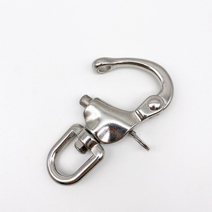 Stainless Steel Double Hook Shackle With Screw <b>Collar</b> <b>Pin</b> Metric D Shape Marine Hardware - Product Image 4