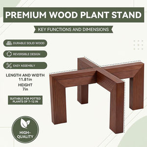 <span class=keywords><strong>Support</strong></span> à plantes en bois moderne pour usage intérieur, <span class=keywords><strong>support</strong></span> élégant et fonctionnel pour organiser les plantes et les pots de fleurs dans les espaces de bureau - Product Image 2