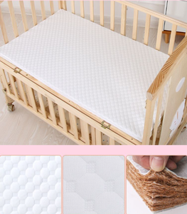 سرير طفل من الخشب الصلب باللون الوردي للفتيات حديثي الولادة سرير متحرك متين مع وصلة كبيرة لغرفة المعيشة أو المدرسة - Product Image 6