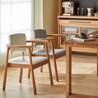 Table et chaises de salle à manger en bois de noyer massif de luxe léger Design moderne chinois avec accoudoir sédentaire Livraison gratuite