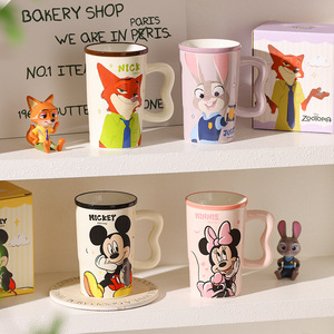 Taza <span class=keywords><strong>de</strong></span> <span class=keywords><strong>Porcelana</strong></span> <span class=keywords><strong>de</strong></span> Dibujos Animados Zootopia Juck Nick con Asa en Forma <span class=keywords><strong>de</strong></span> Ola, 550 ml <span class=keywords><strong>de</strong></span> Gran Capacidad, Apta para Lavavajillas y Microondas, Caja <span class=keywords><strong>de</strong></span> Regalo - Product Image 3