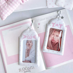 QYS Wholesale Custom PVC Photocard Holder Cartoon Photo Card <b>Keychain</b> <b>Personalized</b> Card Holder for Kpop Collectibles - Product Image 2