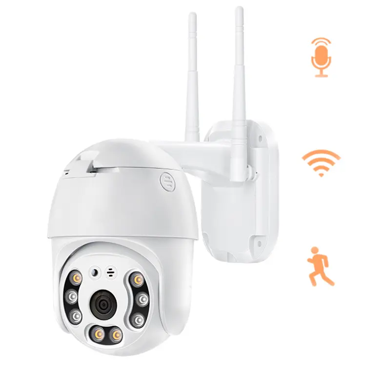 H265 CCTV Outdoor 5 MP Camera Resolution 2560x1920 Wireless Wifi IP PTZ Dome Camera