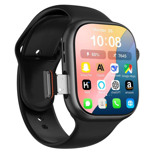 4G 5G Sim Card Smart Watch 2.02 Inch Large Screen Rotatable Camera Video Call Waterproof Android Smart Wristwatch