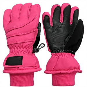 Guantes de Nieve Impermeables para Niños, Aislados, de Microfibra y Cuero, para Esquí y Snowboard, Clima Frío, para Exteriores, con Logotipo Personalizado - Product Image 2