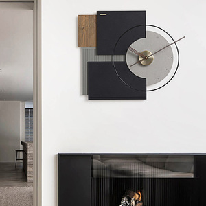 Wall <b>Clock</b> Irregular Shape Oversized <b>Battery</b> Powered Living Room Modern Design - Product Image 1