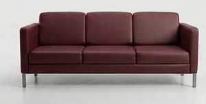 New Arrival Modern <b>Office</b> <b>Sofa</b> Synthetic Leather Metal Leg Waiting Lounge 3 Seater Couch Reception Seating For <b>Office</b> Hotel Use - Product Image 4