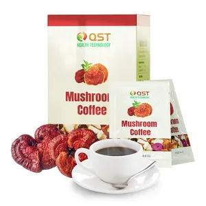 Private Label OEM Herbal Instant Mushroom Coffee Cordyceps Turkey Tail Chaga Lions Mane Extract Organic Reishi Mushrooms Coffee