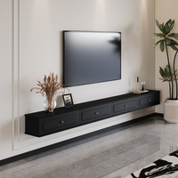 Moderno y Elegante Soporte de TV Flotante de Madera para Sala de Estar y Comedor, Venta al Por Mayor a Precio Económico