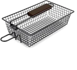 DAPHYLA Grill Basket, Fabricant Mesh Basket Pour Barbecues Bbq Accessoires Portable Cube Griller Basket