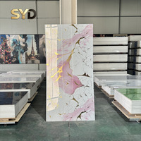 Panneau mural en PVC de style moderne, feuille de marbre UV, imperméable, ignifuge, finition mate ou brillante, feuilles de marbre en PVC