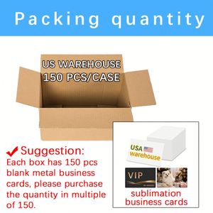 100 cartes de visite vierges en aluminium blanc pour sublimation, format 3,4x2,1 pouces, pour impression par transfert thermique, usage publicitaire - Product Image 5