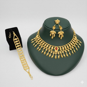 Women Jewelry Set 4 Piece Featuring Gorgeous <b>Necklace</b> Jewelry Sautoir Collier Plaque <b>Necklace</b> With Fashionable Design - Product Image 4