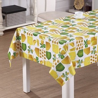 Nappe en PVC tissé RNPT à motif floral, résistante à la chaleur, anti-taches, imperméable, de luxe, certifiée SGS, rouleaux personnalisables