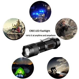 Lampe de poche tactique à lumière LED, haute qualité, puissante, Portable, pour Camping, 3 Modes d'éclairage, Zoomable, torche, lanternes, autodéfense, 2022 - Product Image 6