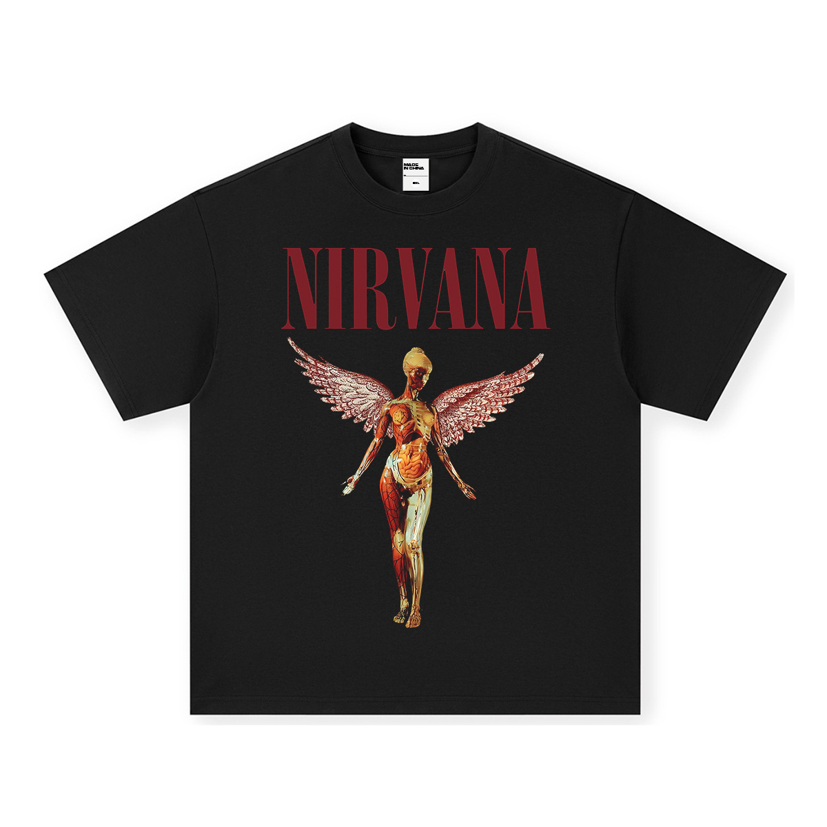 Bright Red Angel Black