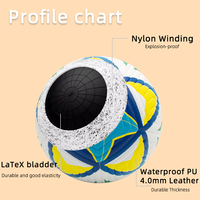 LEIJIAER football de compétition Taille et poids officiels, antidérapants et durables épaississants ballons de football en PU taille 5 Bienvenue OEM