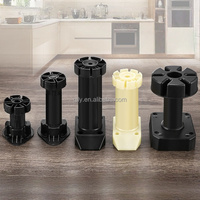 Pieds de table réglables en plastique de haute qualité pour armoire, support latéral, installation facile, pour cuisine et usage domestique