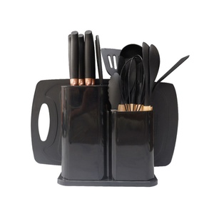 Wholesale 19Pcs Food Grade Silicone Cooking Utensils Set with Wood Handles Non-Stick & Non-Slip Turner Soup Ladle Kit <b>Holder</b> - Product Image 5