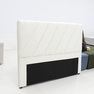 Meubles <span class=keywords><strong>de</strong></span> chambre à coucher d'hôtel sur mesure Fabricant d'équipement d'origine Tête <span class=keywords><strong>de</strong></span> <span class=keywords><strong>lit</strong></span> <span class=keywords><strong>en</strong></span> <span class=keywords><strong>bois</strong></span> et cuir Maison <span class=keywords><strong>de</strong></span> luxe Tête <span class=keywords><strong>de</strong></span> <span class=keywords><strong>lit</strong></span> blanche - Product Image 6