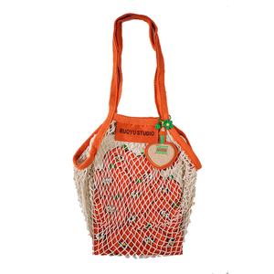 Sacs fourre-tout en coton écologiques personnalisés de 16 pouces, sacs d'épicerie pliables, sacs de rangement pour fruits et légumes recyclables avec poignée - Product Image 2