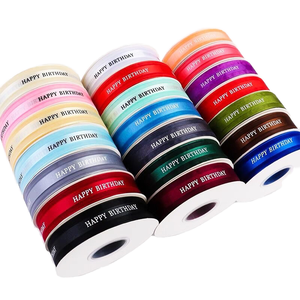 Cinta de Poliéster de 2.5cm en Rollo para el Día de San Valentín, Suministros y Materiales para Floristería, Cinta Personalizada con Logotipo para Regalos - Product Image 1