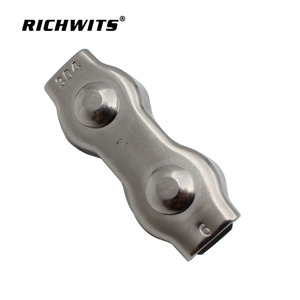 RICHWITS Clip double en acier inoxydable de type boîte 304 pour la gestion des cordes - Product Image 1