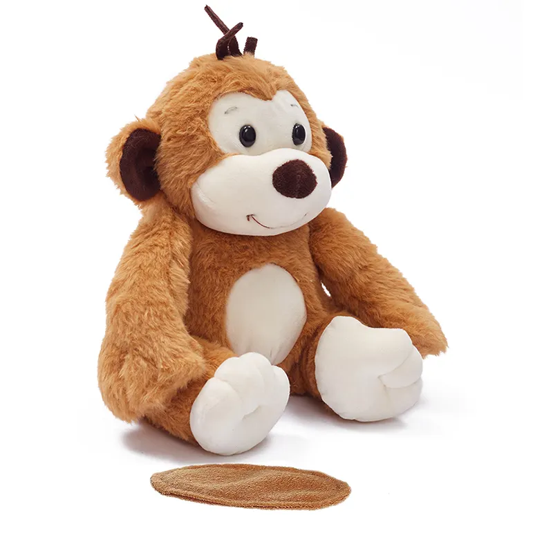 Wholesale custom cute soft monkey stuffed animal toys mini magnetic shoulder plush