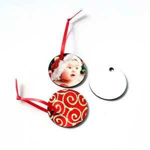 Adorno de Navidad Mdf de sublimación en blanco personalizado para venta al por menor y al por mayor - Product Image 3