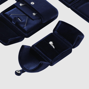 Luxury Double-Door Jewelry <b>Box</b> for <b>Rings</b> and Couple <b>Rings</b> for Pendants Accessories Packaging - Product Image 2