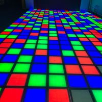 Prix d'usine |   Dalles de sol interactives pour piste de danse laser |   Grille lumineuse RGB activée par la pression, indice de protection IP65, contrôle DMX512, matériau ABS