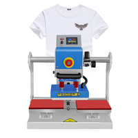 15*15 Machine pneumatique semi-automatique de presse à chaud de logo de transfert de chaleur d'étiquettes de vêtements pour la marque