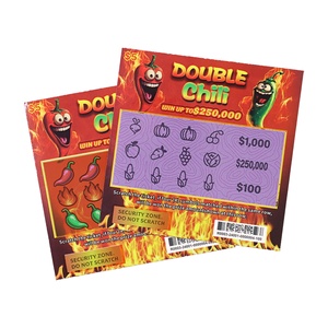 Wholesale Discount Scratch Off Supplier Digital Printing Winning Scratch Off Custom Lottery <b>Tickets</b> - Product Image 5