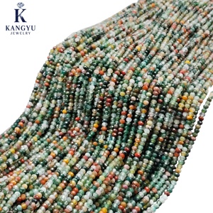 Bán buôn thời trang 2x3 vòng phẳng Ấn Độ mã não hạt-đa kích thước hạt đầy màu sắc cho đồ trang sức hợp thời trang - Product Image 1