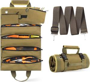 Échantillon gratuit Sac multifonctionnel pour charpentier Matériel de camping en voiture Sac à outils de ceinture Rouleau de clés Sac d'électricien pour mécaniciens - Product Image 2