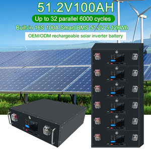 Batería de iones de litio de 51,2 V y 100Ah para pantalla táctil, paquete de batería LiFePO4 de 48V, 100 h H, 5kW, 10kW - Product Image 2
