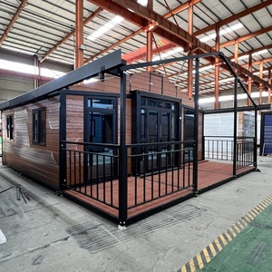 Afneembare Uitbreidbare Container Huis Geprefabriceerde Draagbare Huis Kleine Villa Met <span class=keywords><strong>3</strong></span> Slaapkamer En Binnenplaats - Product Image 2