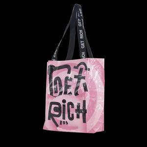 New Custom Ladies Woven <b>Bag</b> Durable Eco-Driendly PP (Polypropylene) <b>Tote</b> <b>Bag</b> with Letter Pattern for Shopping - Product Image 1