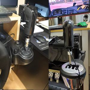 หัวเกียร์จำลองสำหรับเกมขับรถบรรทุกแบบ High Low Gear เชื่อมต่อผ่านพอร์ต USB สำหรับพีซี ใช้ได้กับพวงมาลัย Logitech G923 G29 G27 G25 TH8A รองรับเกม ATS <span class=keywords><strong>ETS2</strong></span> - Product Image 6