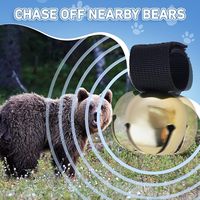 Clochette d'ours ronde plaquée argent personnalisée OEM avec sangle auto-agrippante, décoration d'intérieur, cadeau de Noël