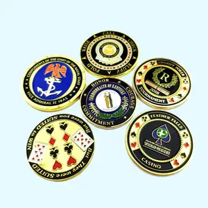 Customized Coins Maker Zinc Alloy Copper Soft Enamel Sport Challenge Coin Engraved Metal Gold Plated Commemorative Souvenir Coin