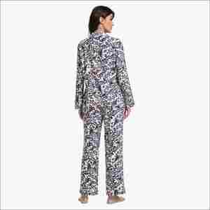 Custom Full Print Premium <b>Knitted</b> Women's Sleepwear Pajama Set Soft Cotton & Modal Bamboo Organic Cotton Breathable Lounge Wear - Product Image 4