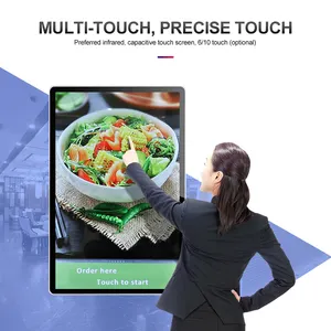 Indoor Outdoor Lcd Tv Muur Gemonteerde Digitale Bewegwijzering En Displays Billboard Monitor Touchscreen Kiosk Voor Reclame